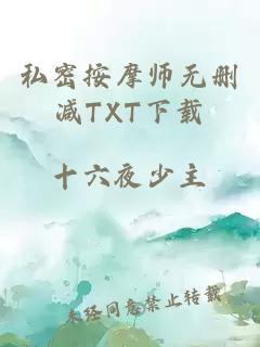 私密按摩师无删减TXT下载