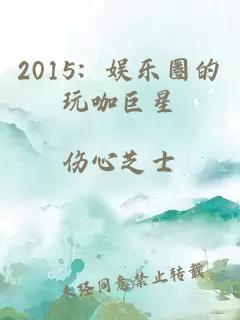 2015：娱乐圈的玩咖巨星