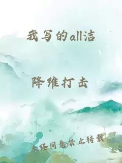 我写的all洁