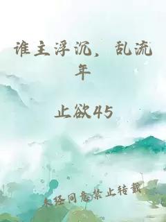 谁主浮沉，乱流年